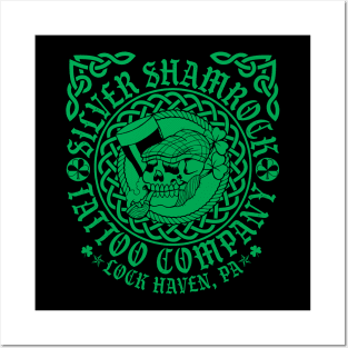 2k24 Silver Shamrock Tattoo Company St. Paddy's Style 04 Posters and Art
